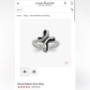 Eternal Ribbon Cross Ring 💍